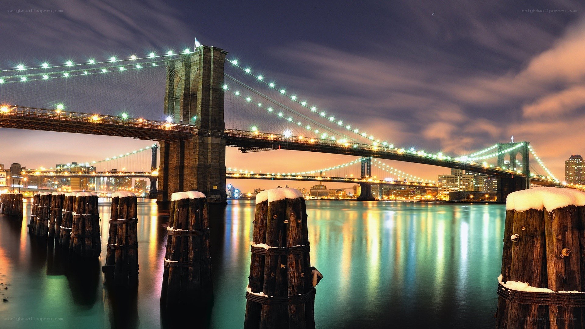 Brooklyn Bridge at night