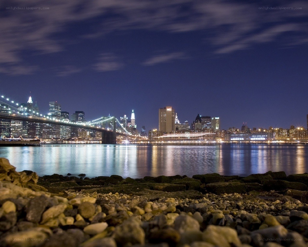 Brooklyn Bridge at night