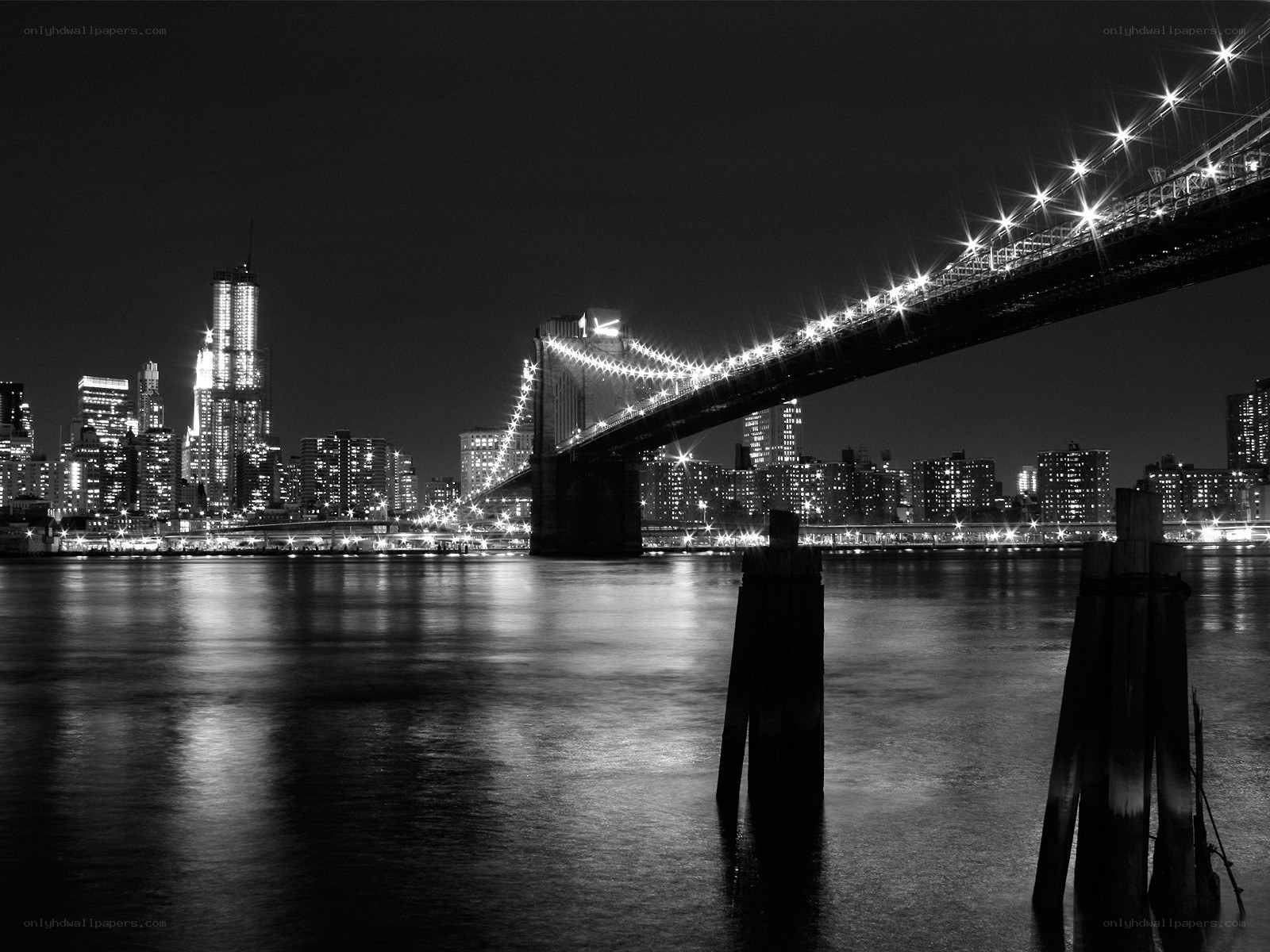 Brooklyn Bridge at night