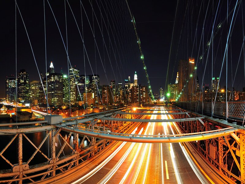 Brooklyn Bridge at night