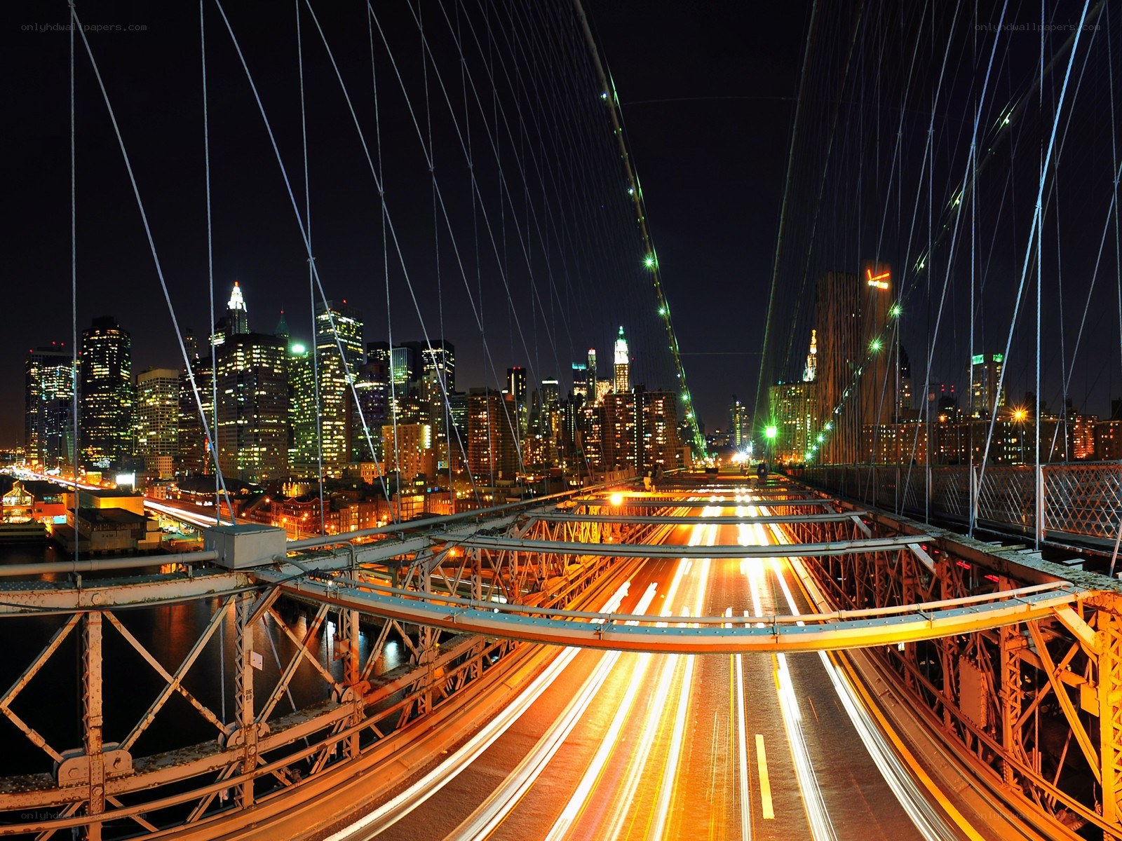 Brooklyn Bridge at night