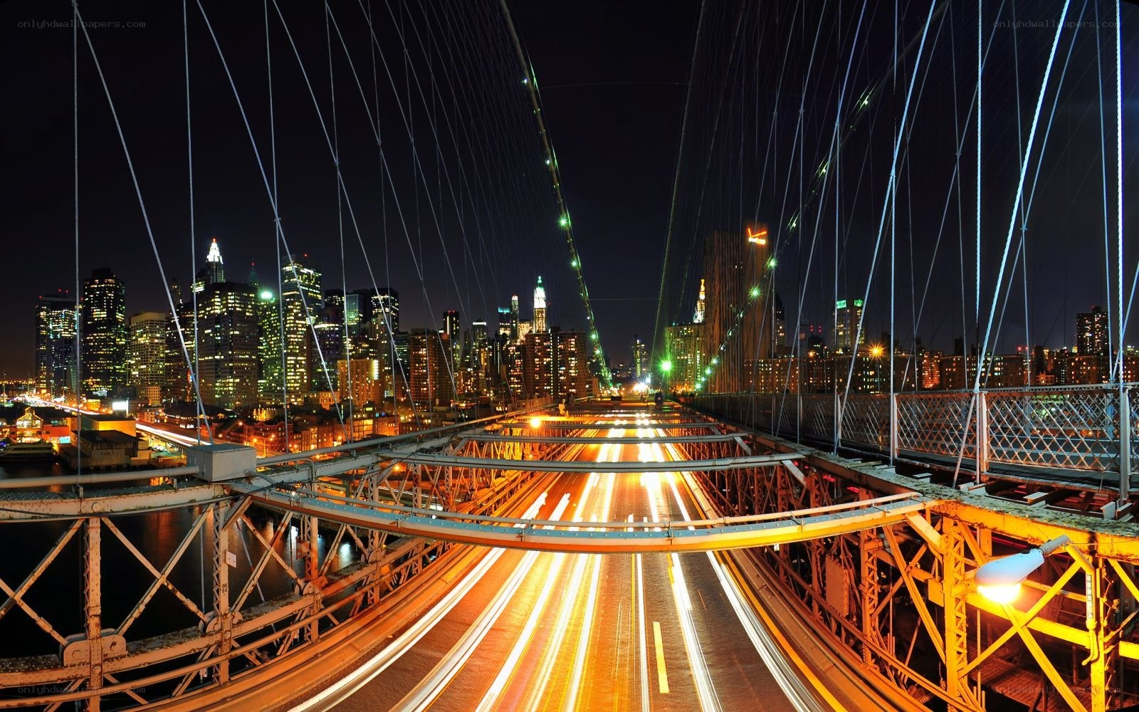 Brooklyn Bridge at night