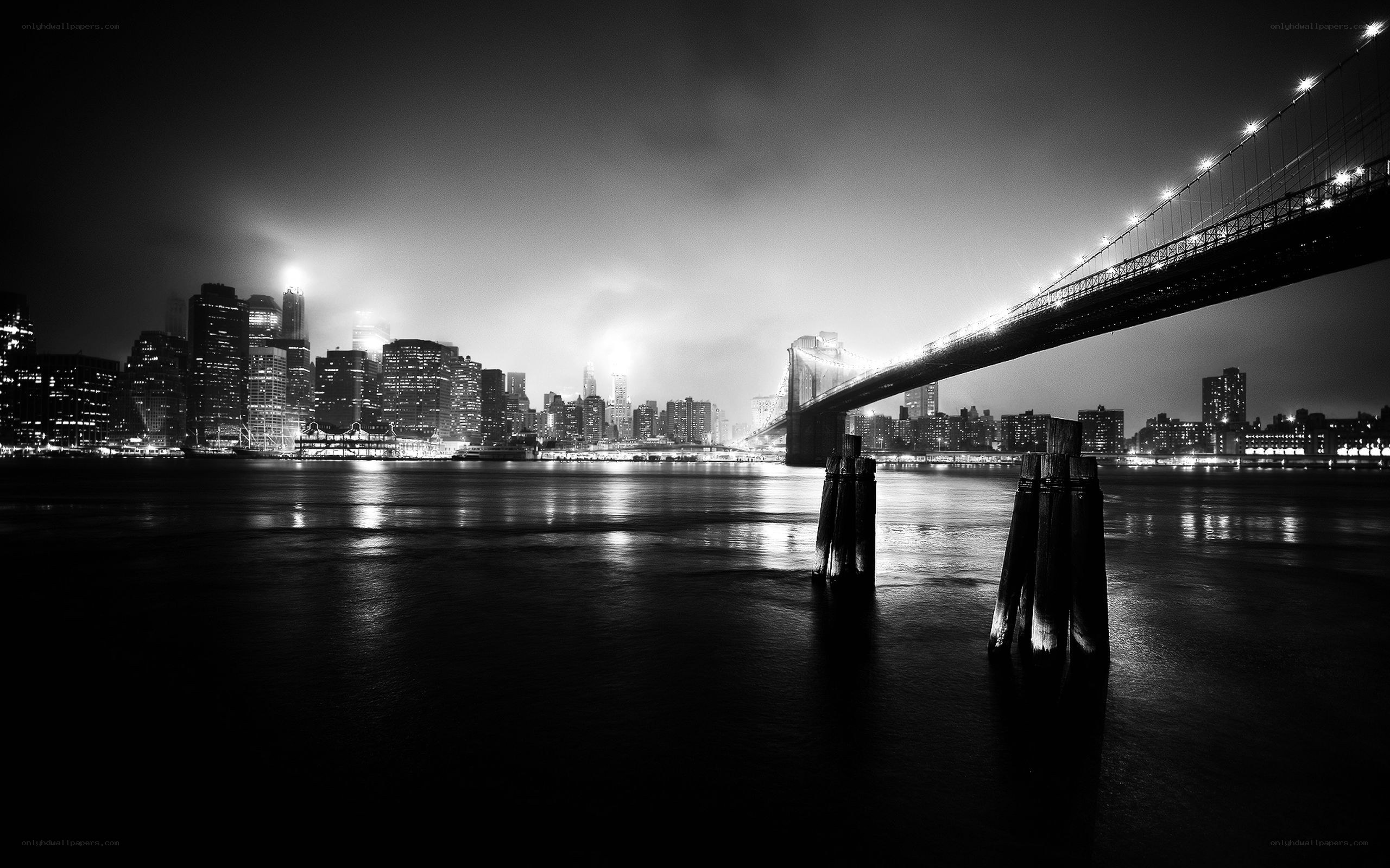 Brooklyn Bridge at night