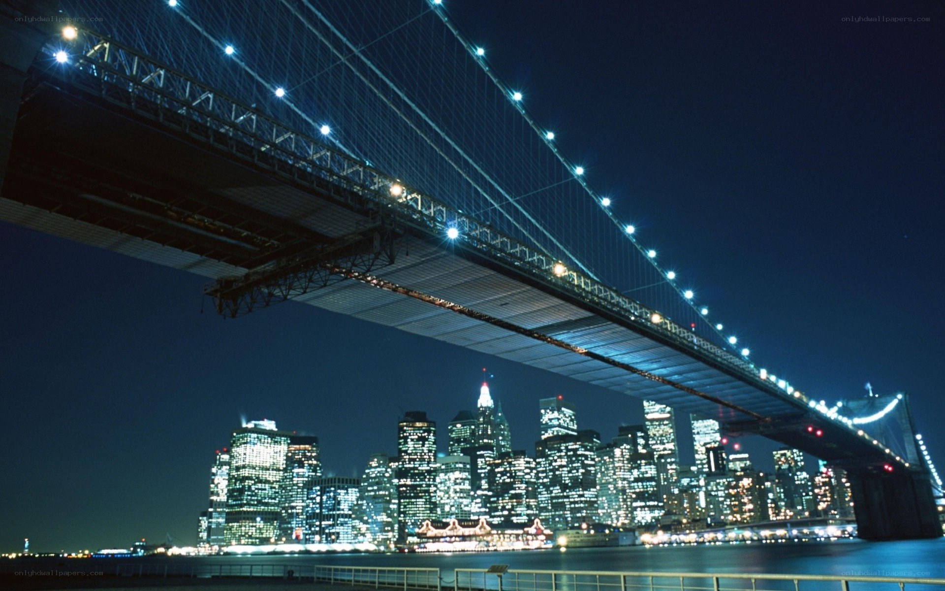 Brooklyn Bridge at night