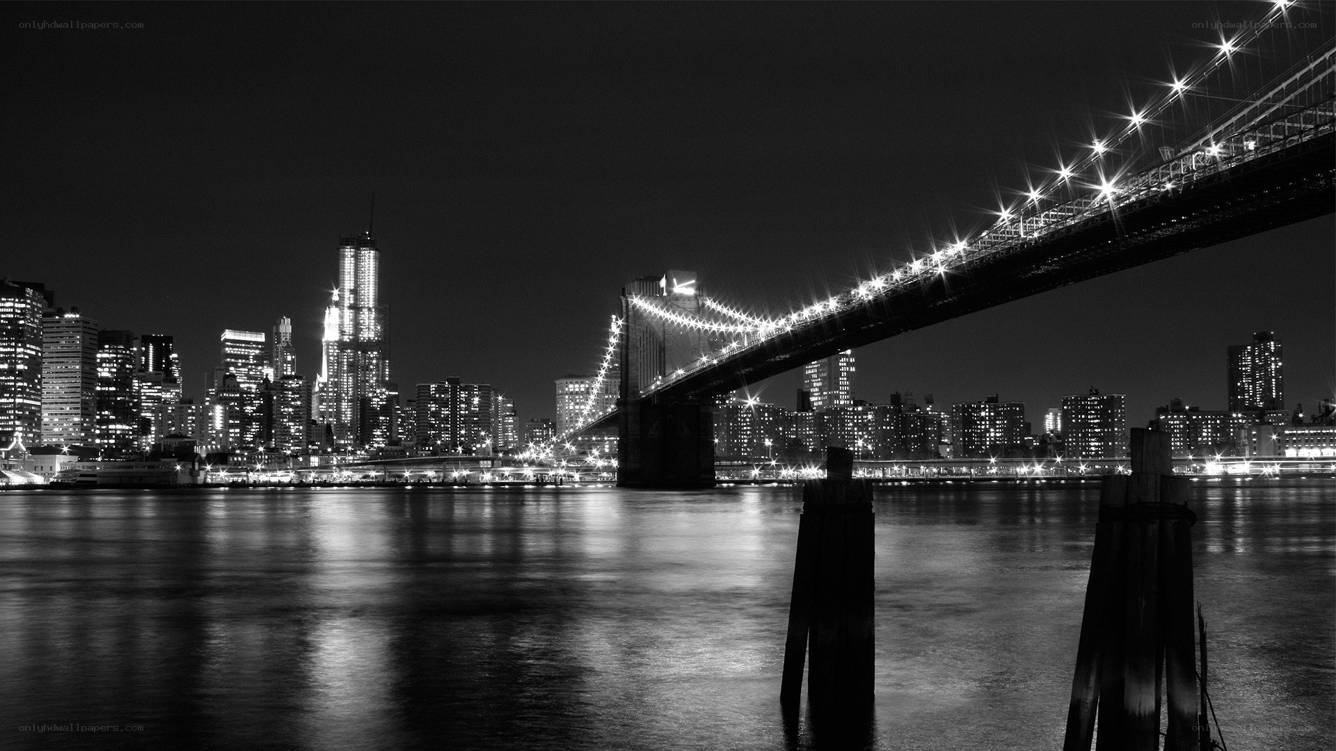 Brooklyn Bridge at night