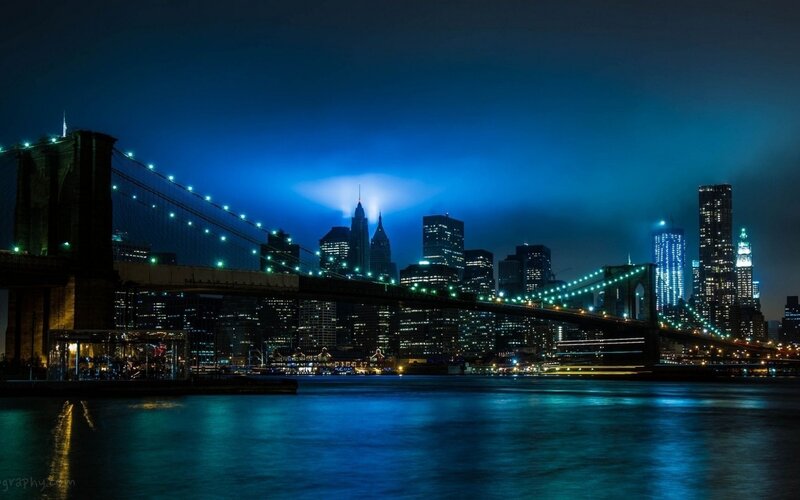 Brooklyn Bridge at night