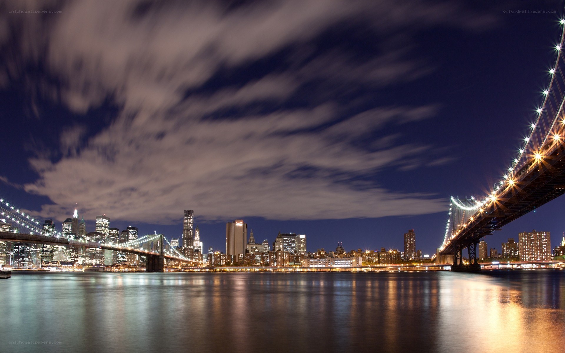 Brooklyn Bridge at night
