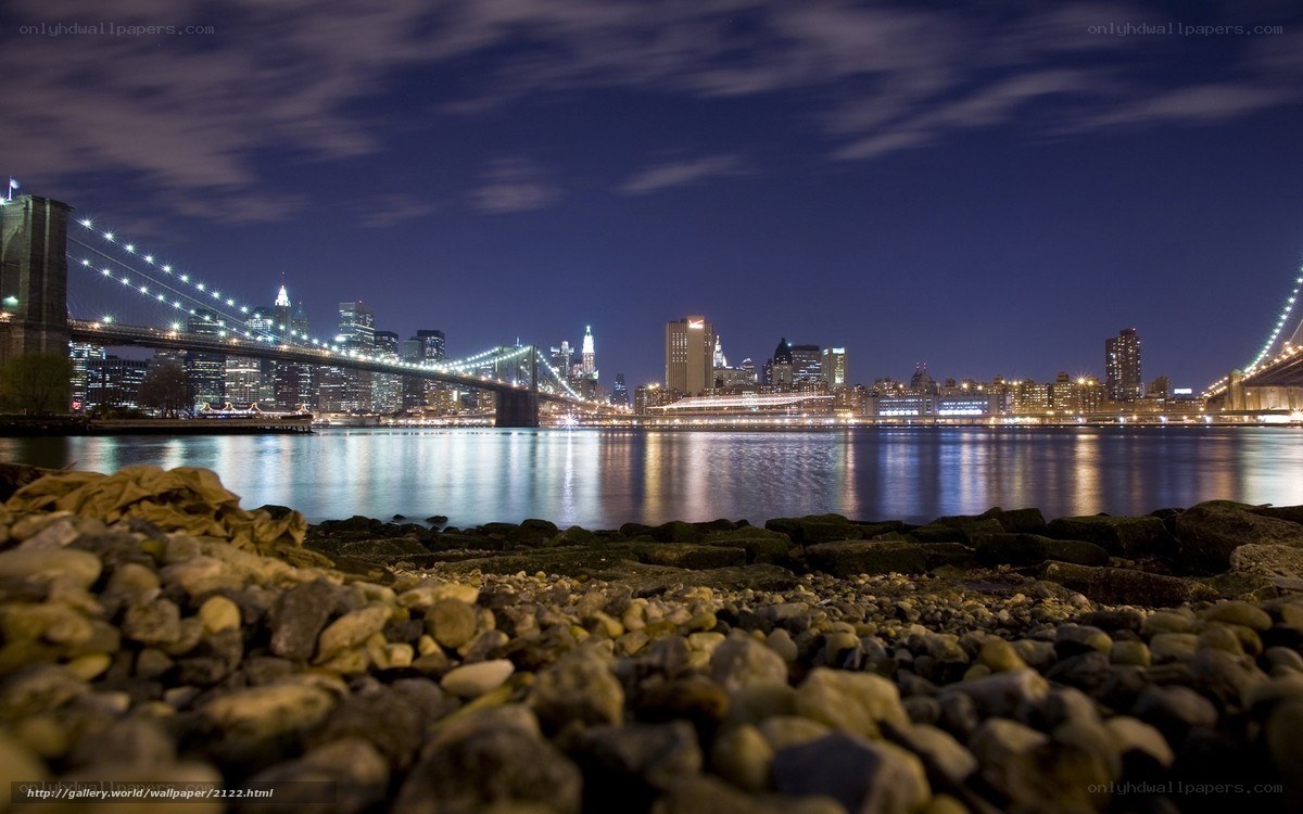 Brooklyn Bridge at night