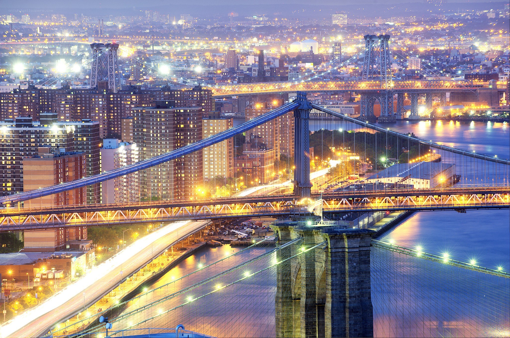 Brooklyn Bridge at night