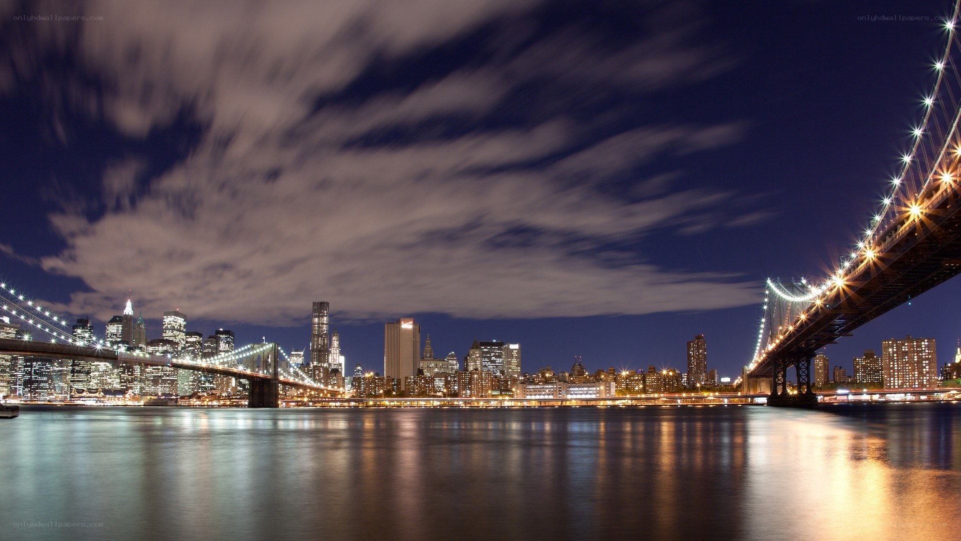 Brooklyn Bridge at night