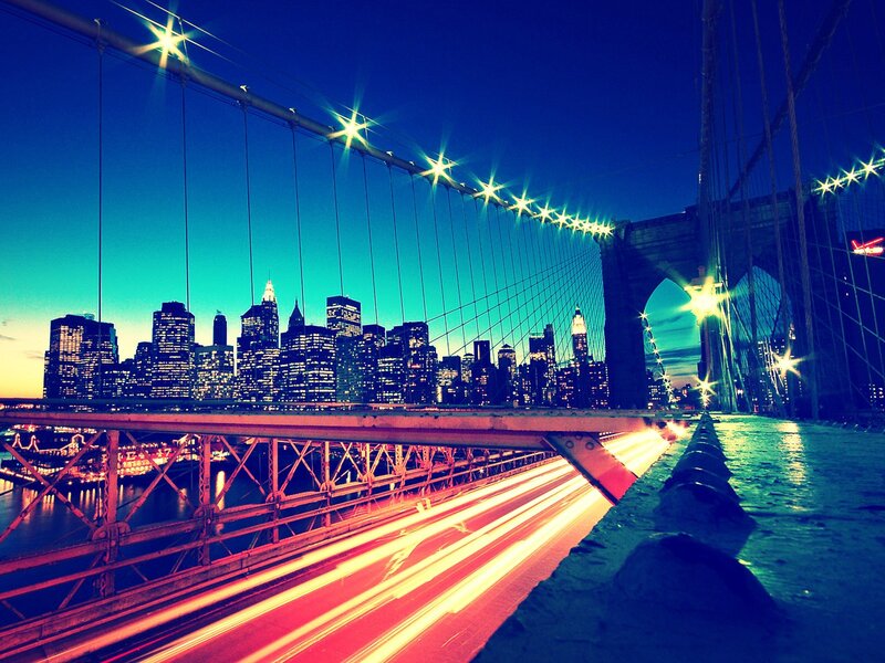 Brooklyn Bridge at night