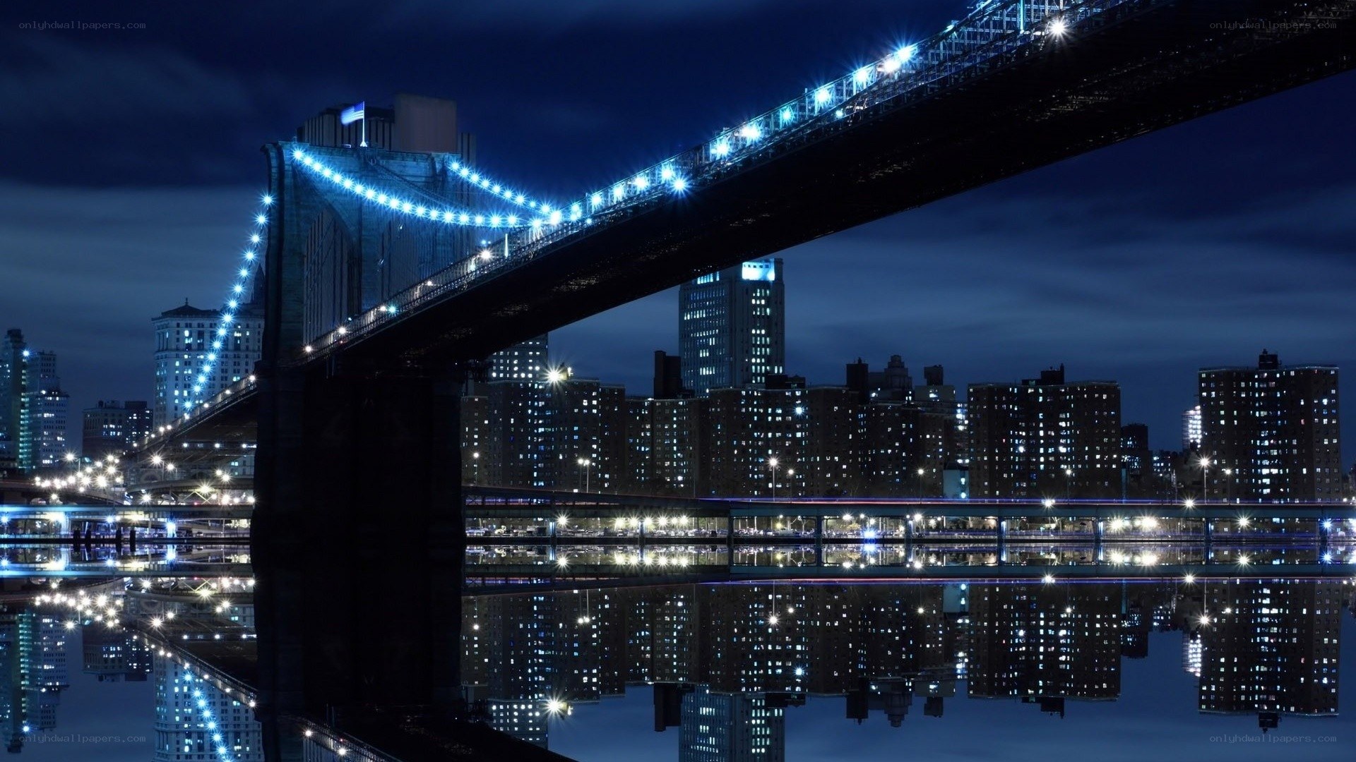 Brooklyn Bridge at night