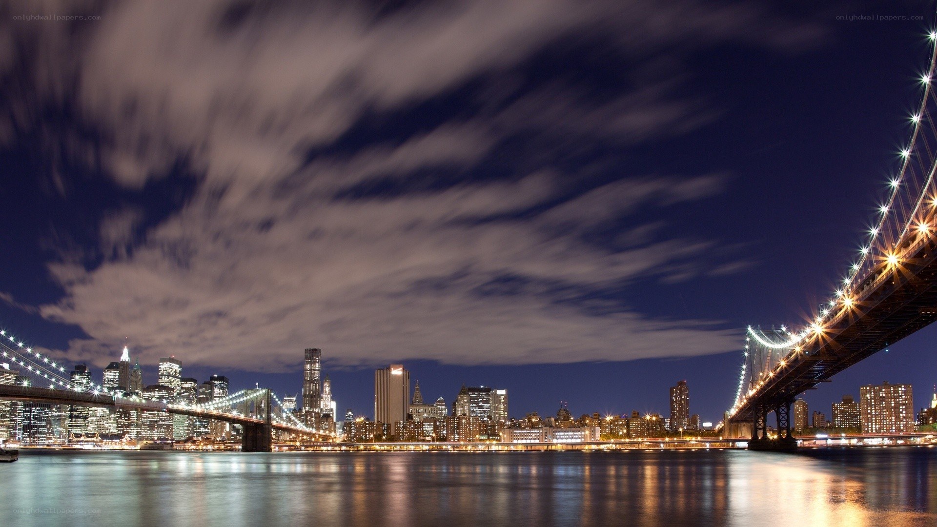 Brooklyn Bridge at night
