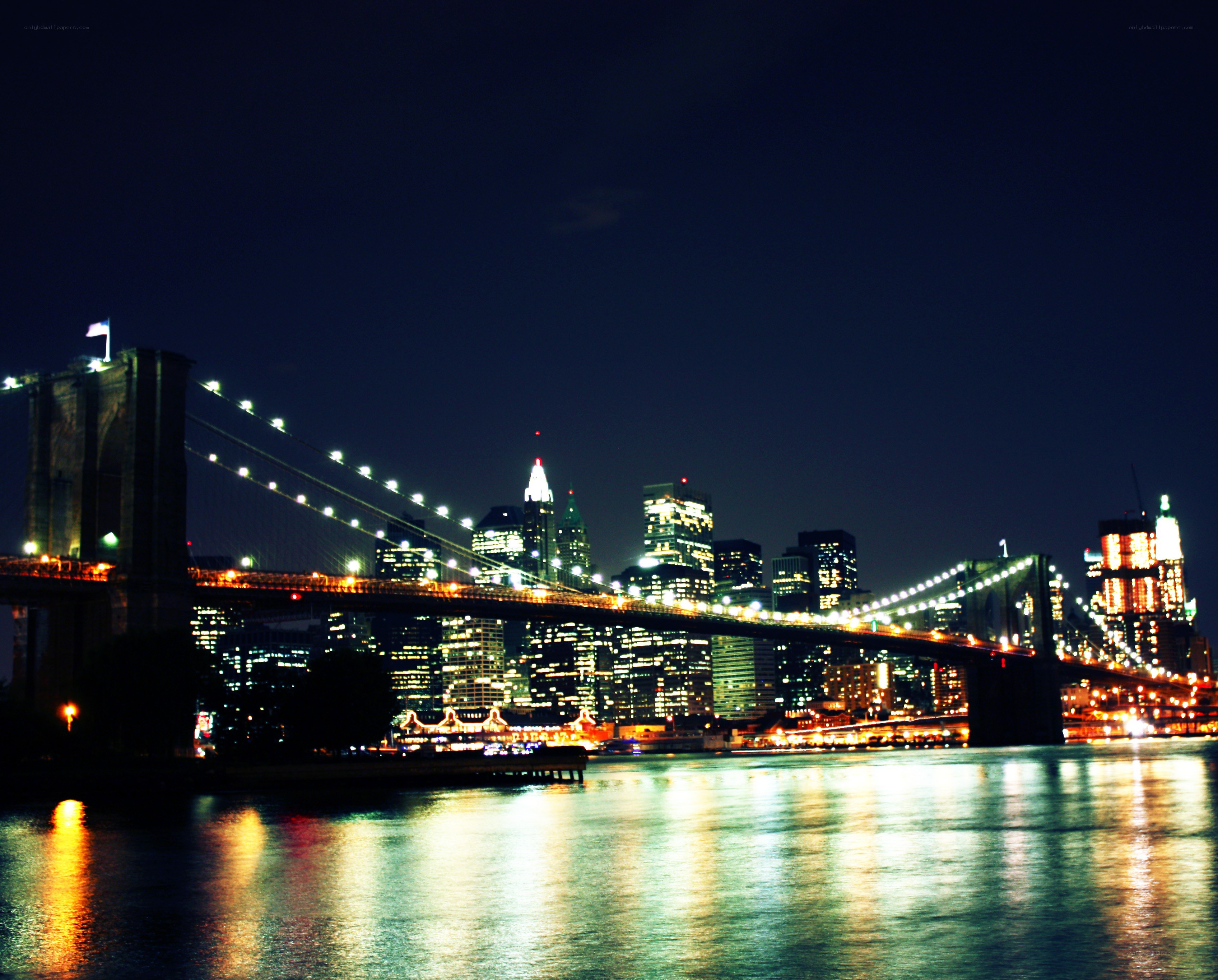 Brooklyn Bridge at night