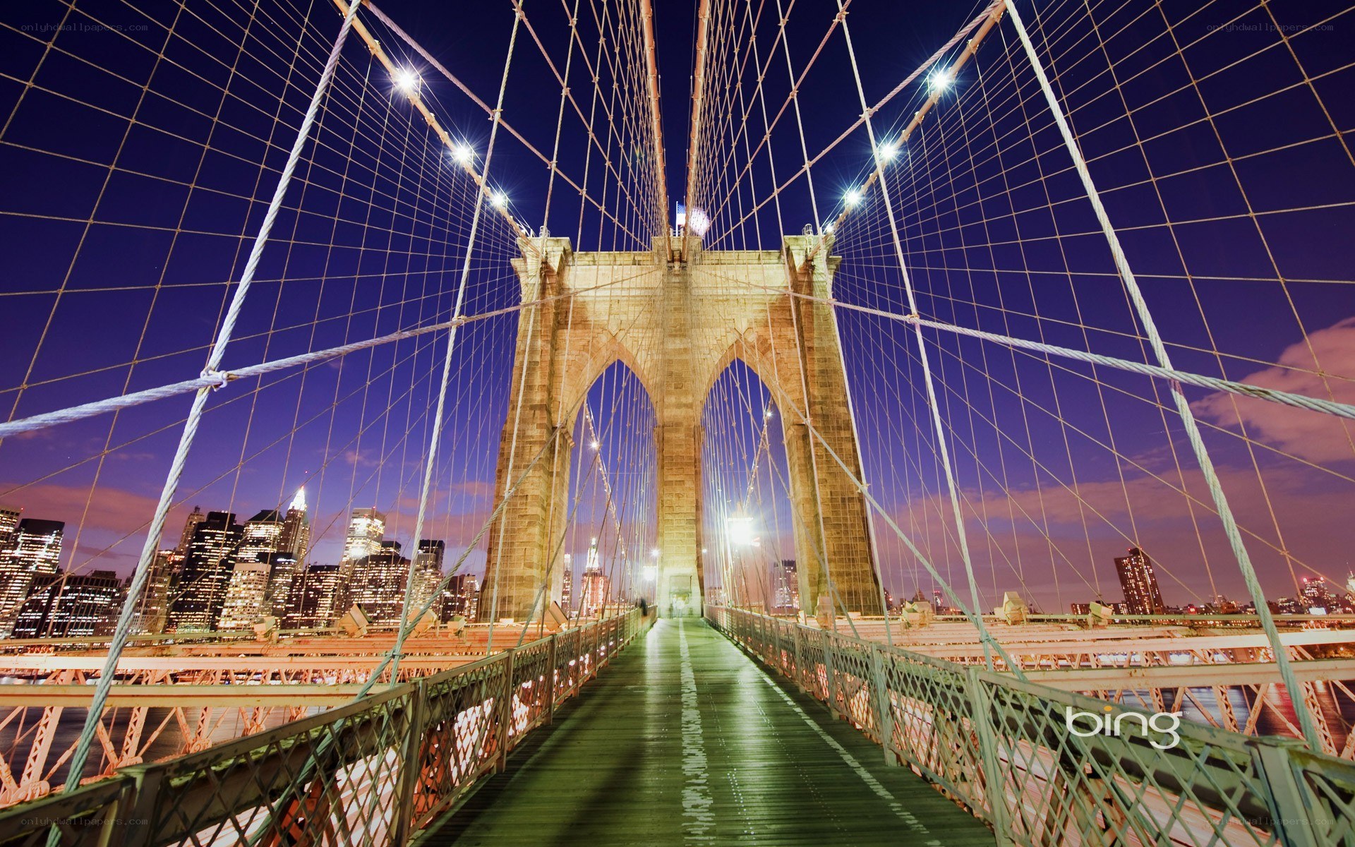 Brooklyn Bridge at night