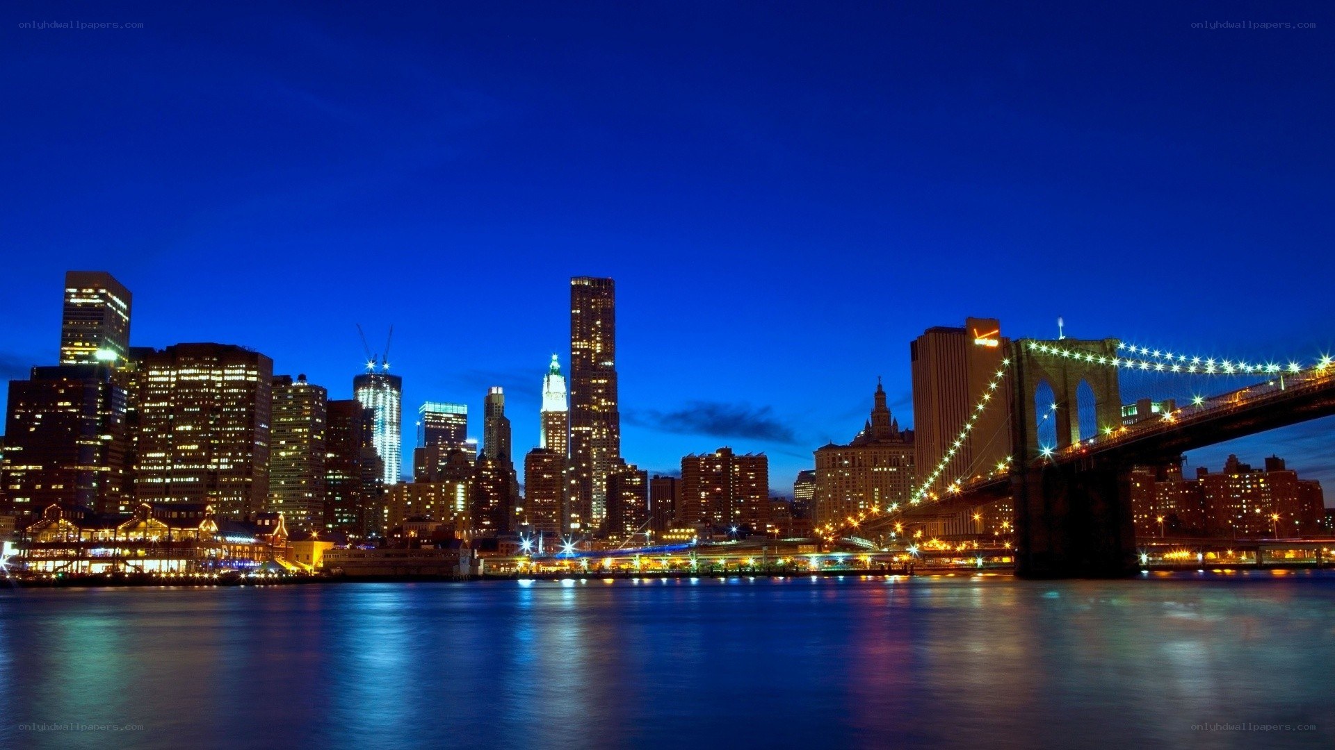 Brooklyn Bridge at night
