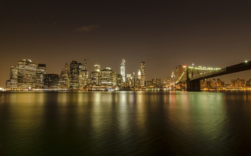 Brooklyn Bridge at night