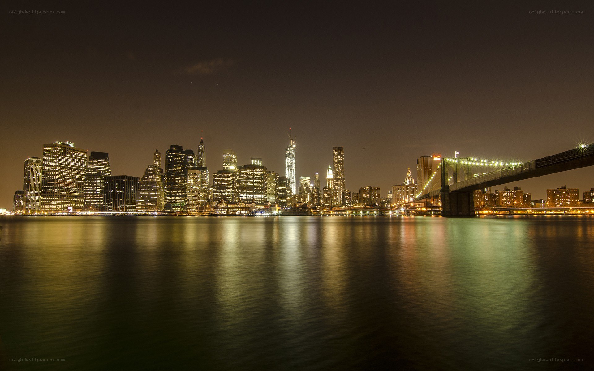 Brooklyn Bridge at night