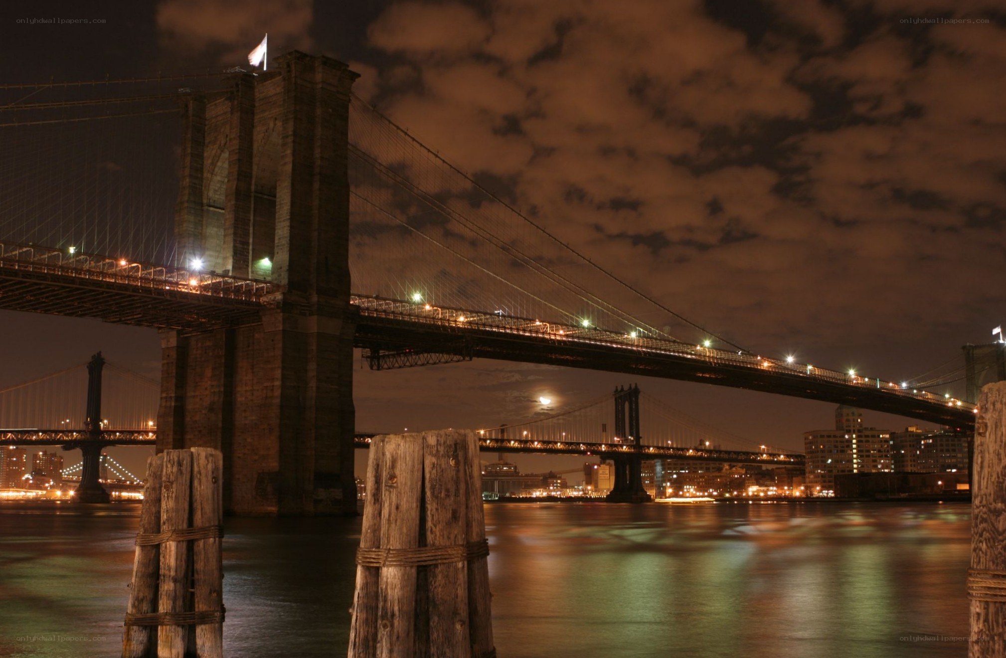 Brooklyn Bridge at night