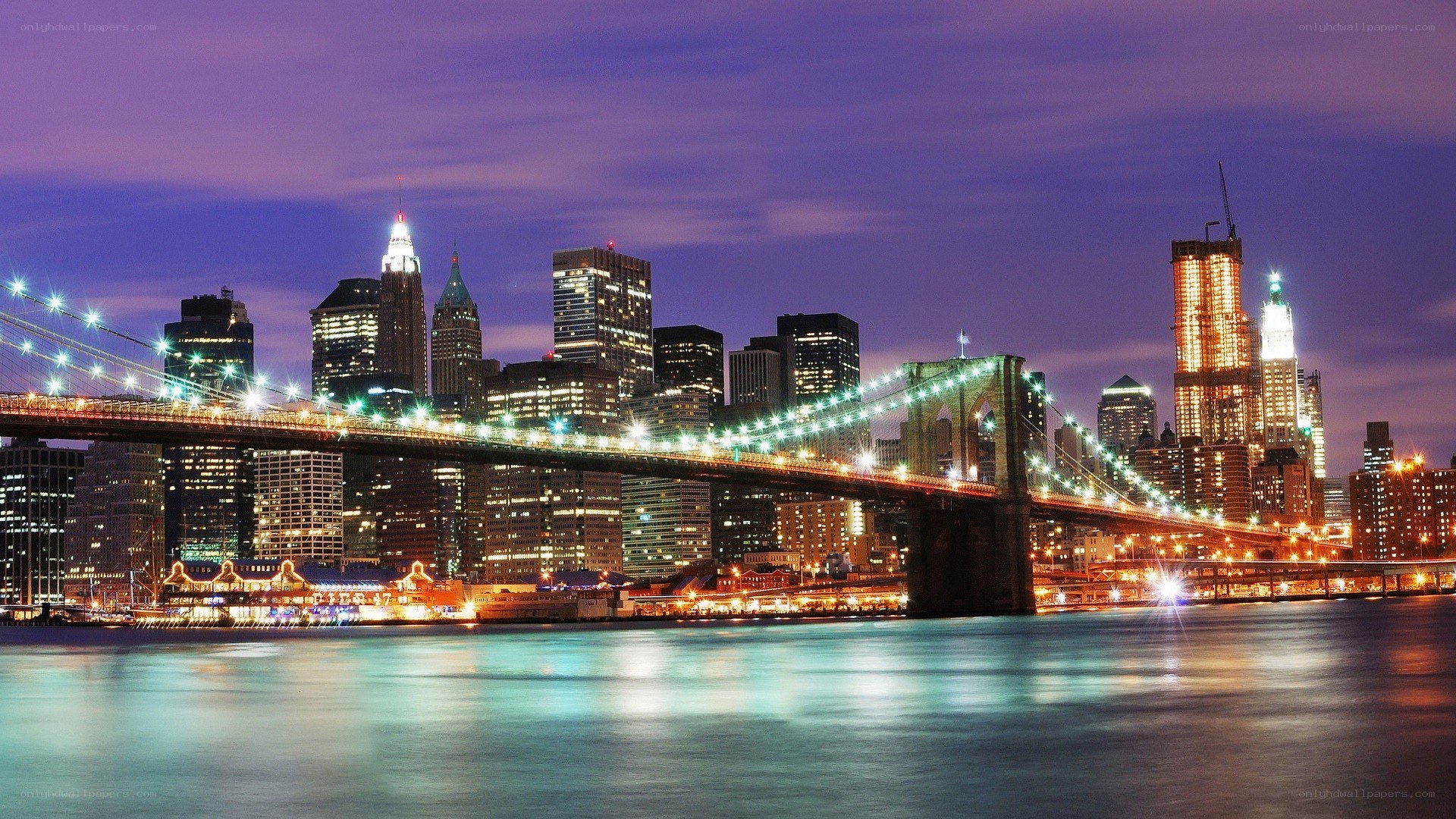 Brooklyn Bridge at night