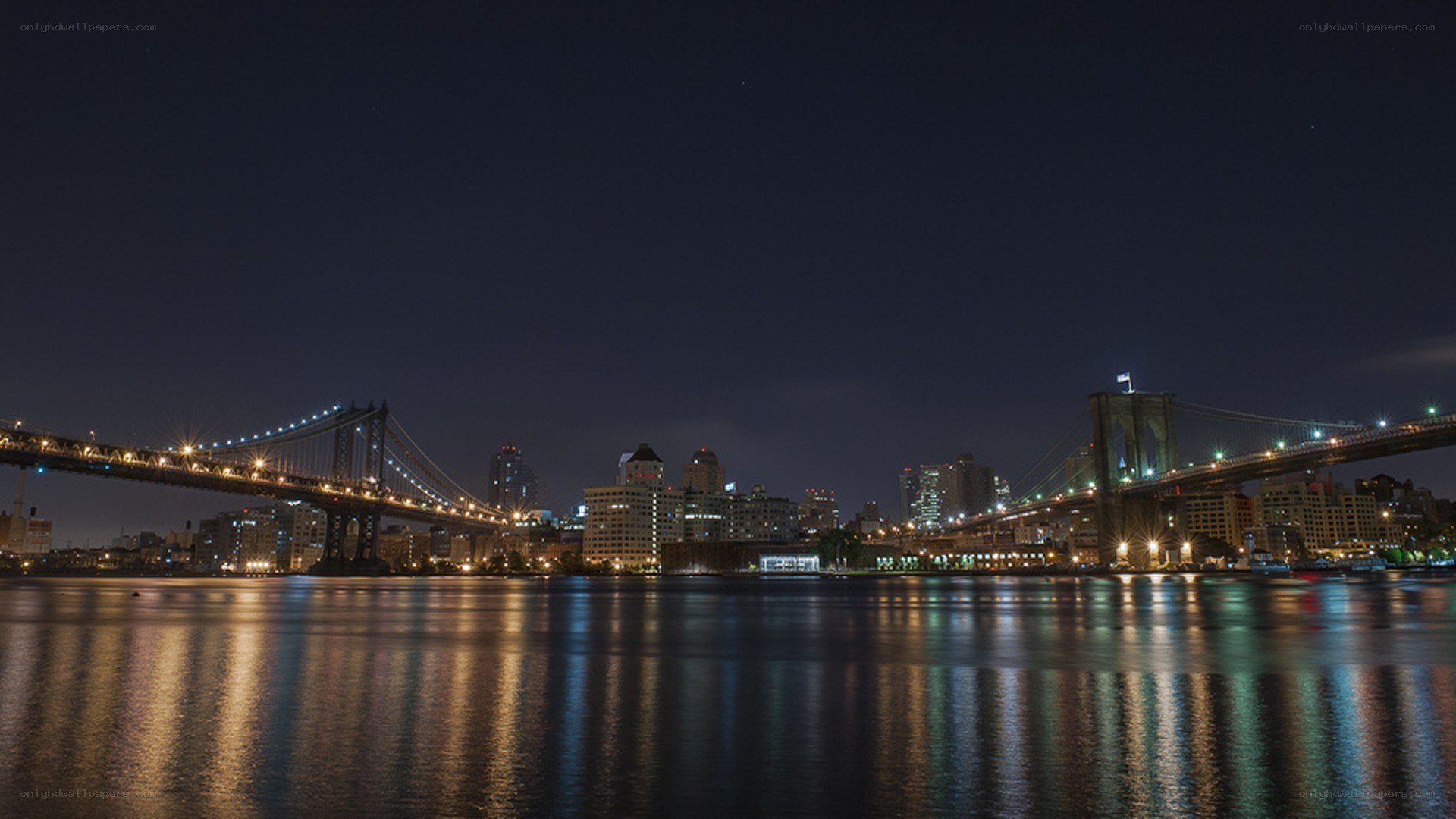 Brooklyn Bridge at night