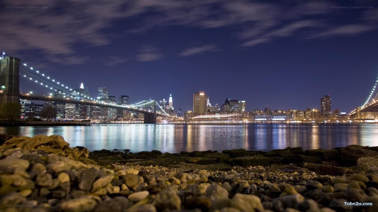 Brooklyn Bridge at night