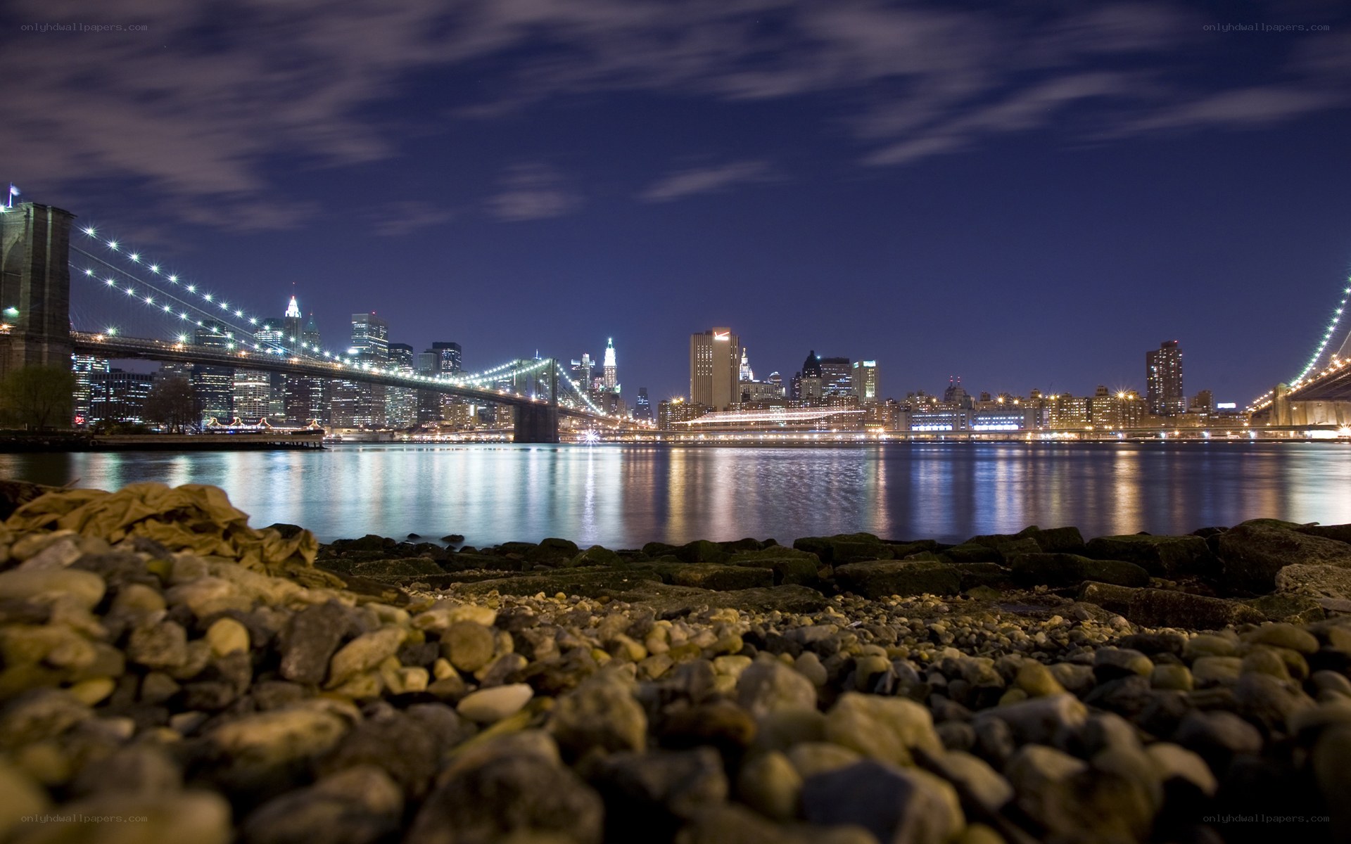 Brooklyn Bridge at night