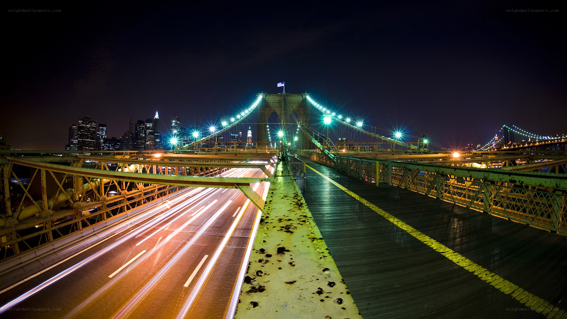 Brooklyn Bridge at night