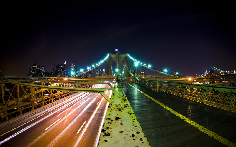 Brooklyn Bridge at night