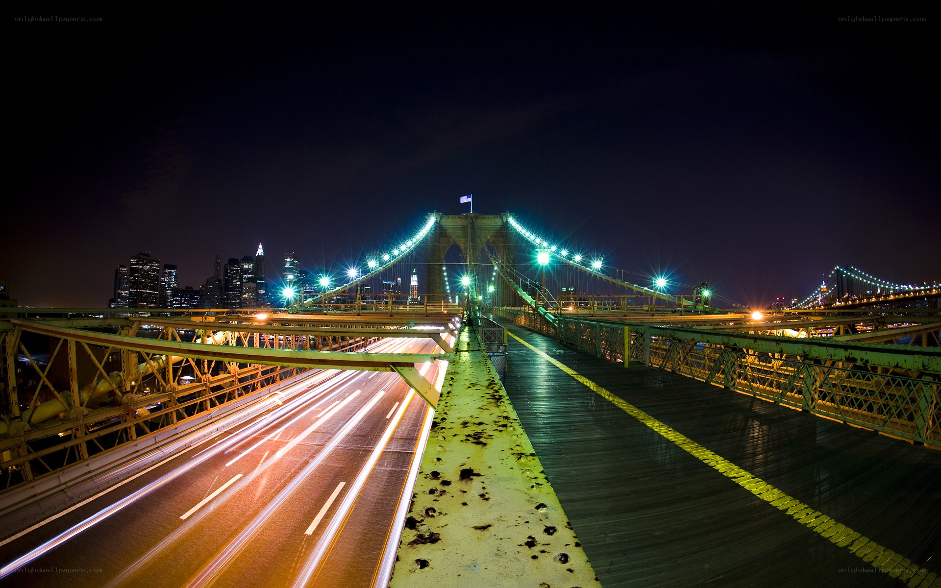 Brooklyn Bridge at night
