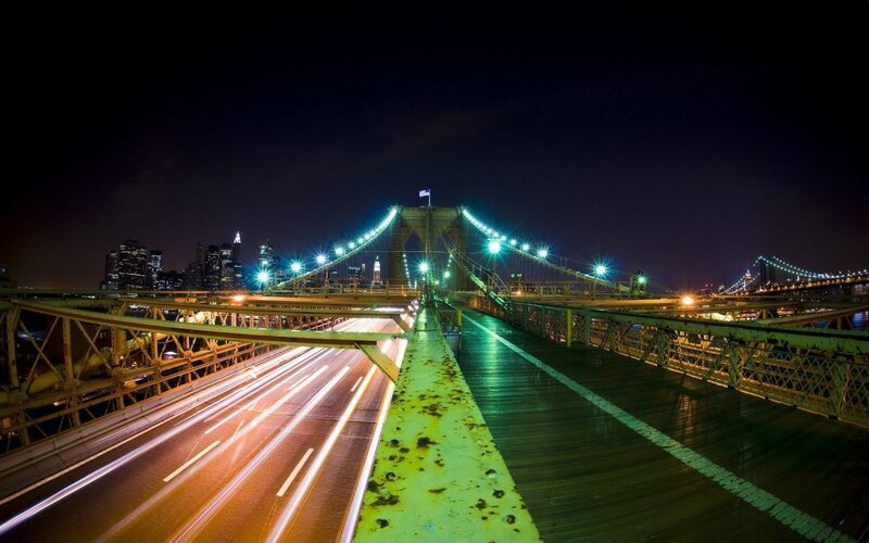 Brooklyn Bridge at night