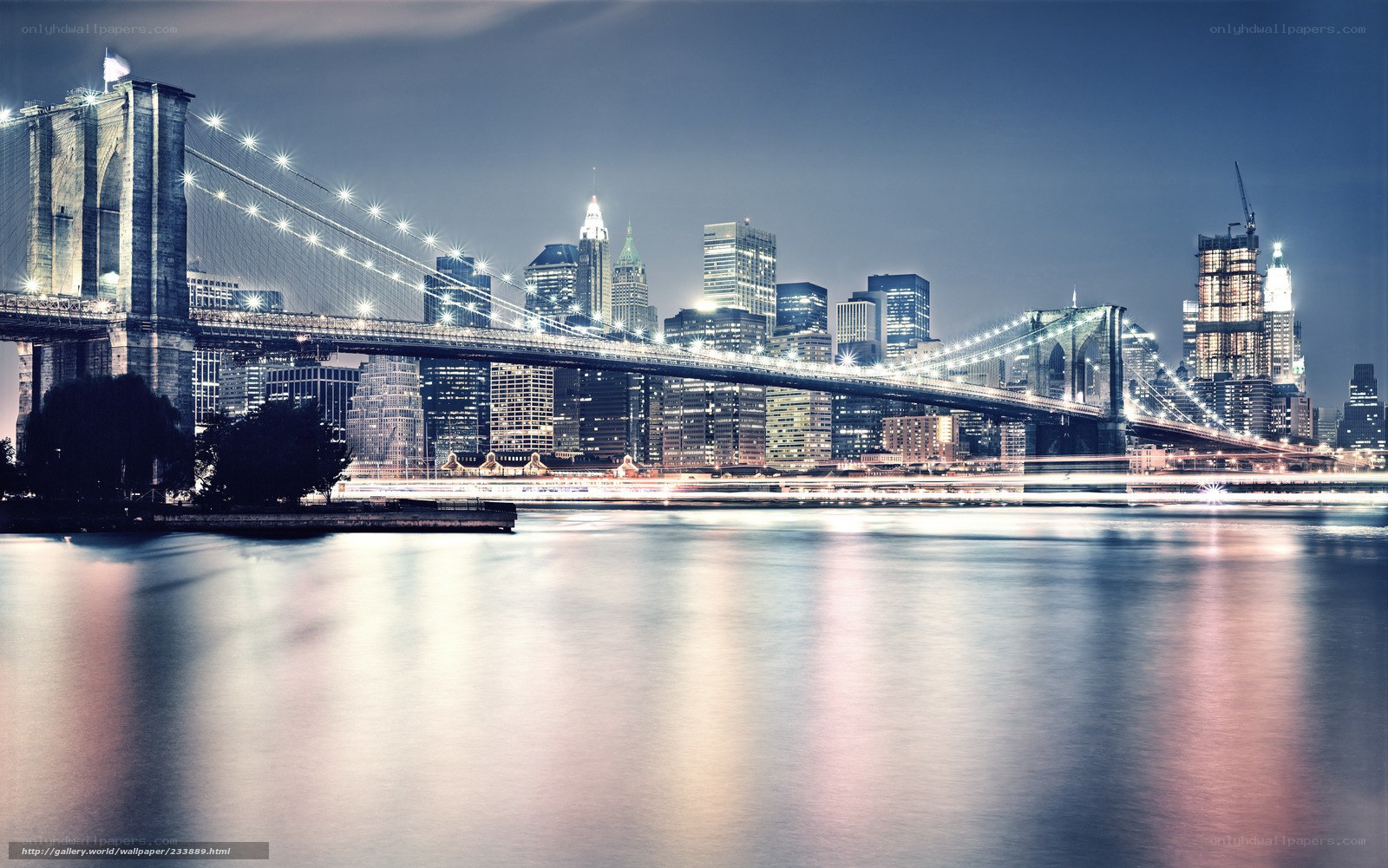 Brooklyn Bridge at night
