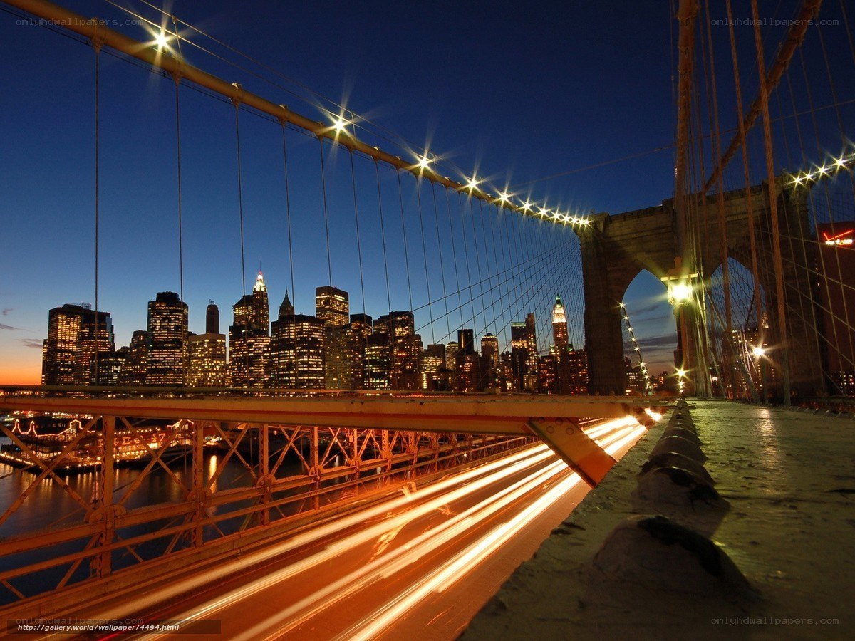 Brooklyn Bridge at night