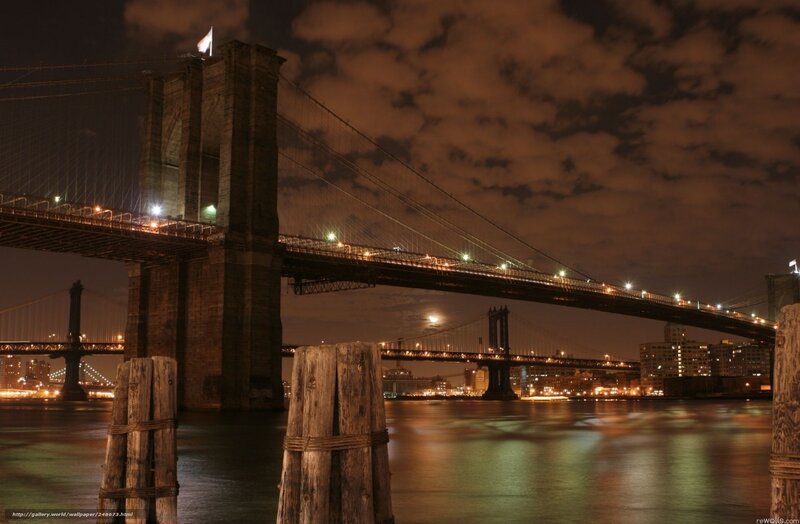 Brooklyn Bridge at night