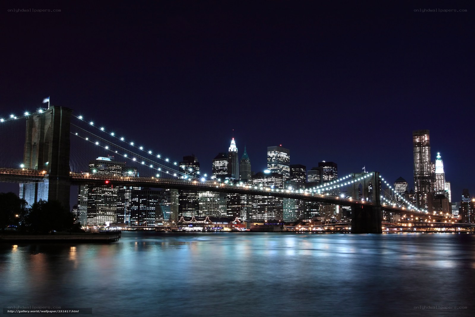 Brooklyn Bridge at night