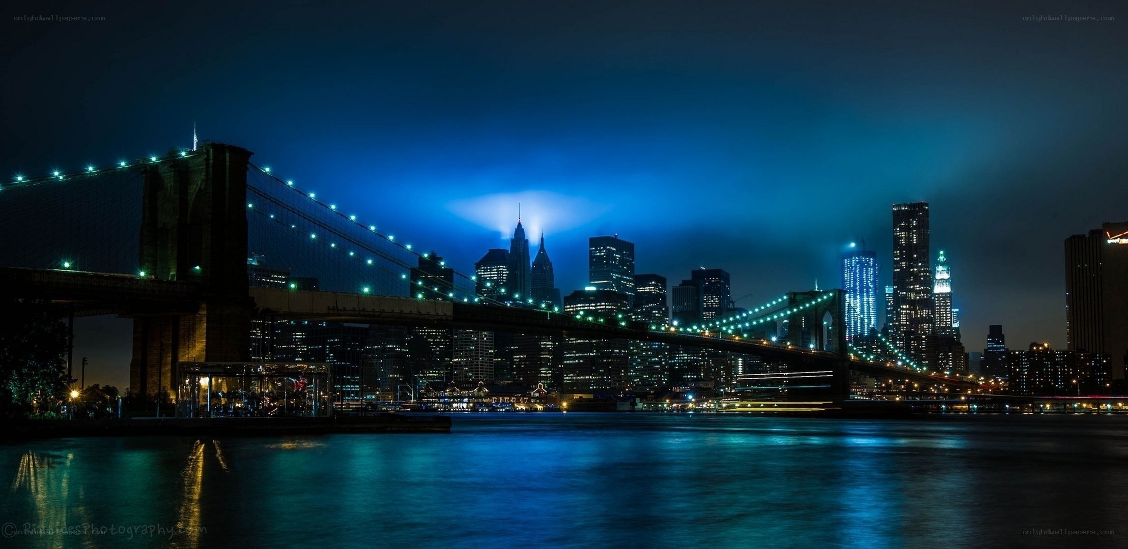 Brooklyn Bridge at night