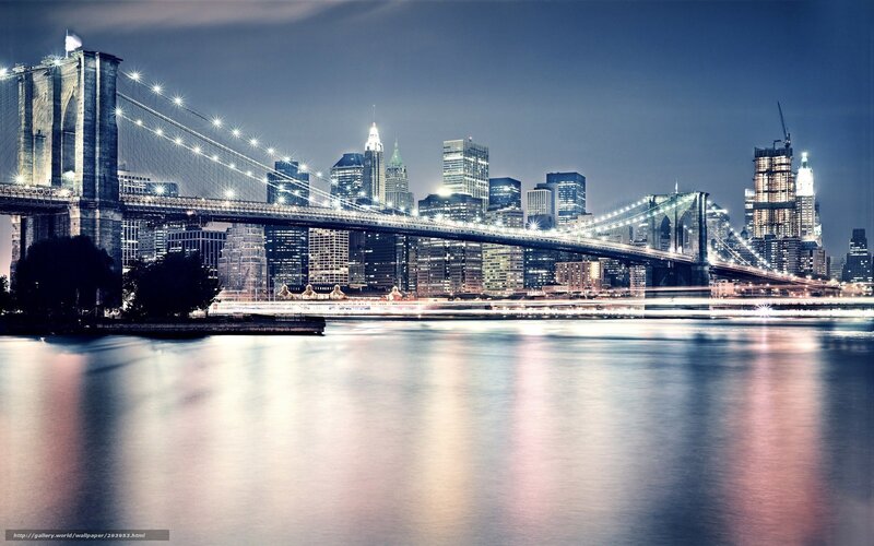 Brooklyn Bridge at night