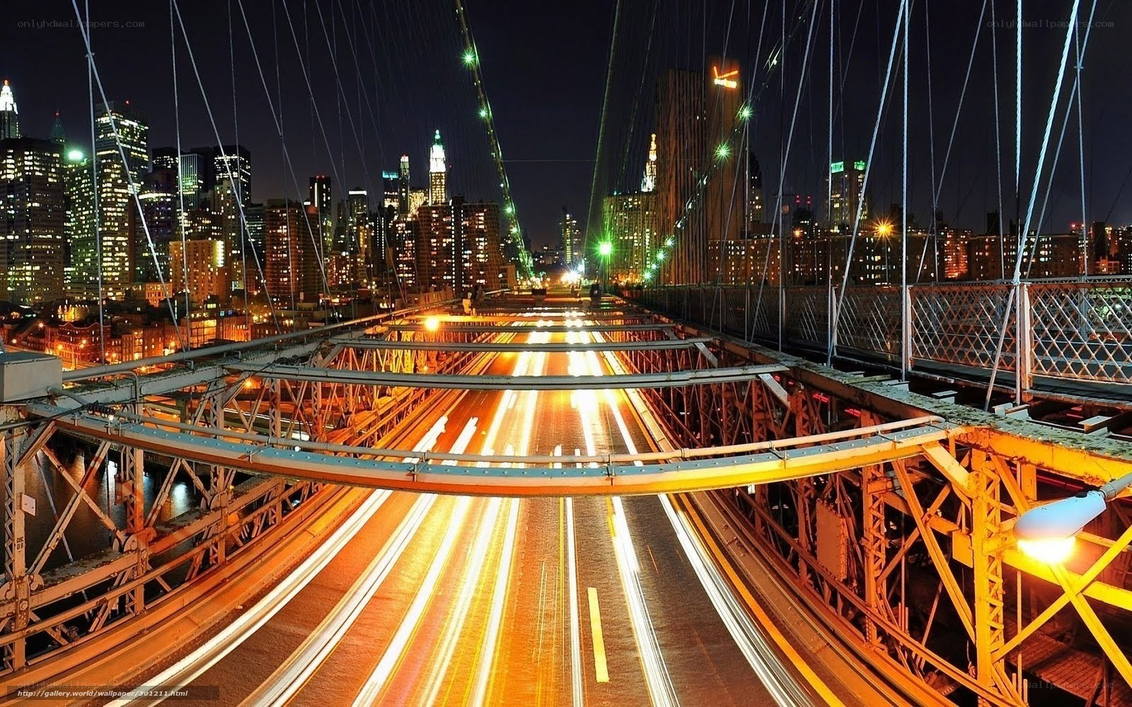 Brooklyn Bridge at night
