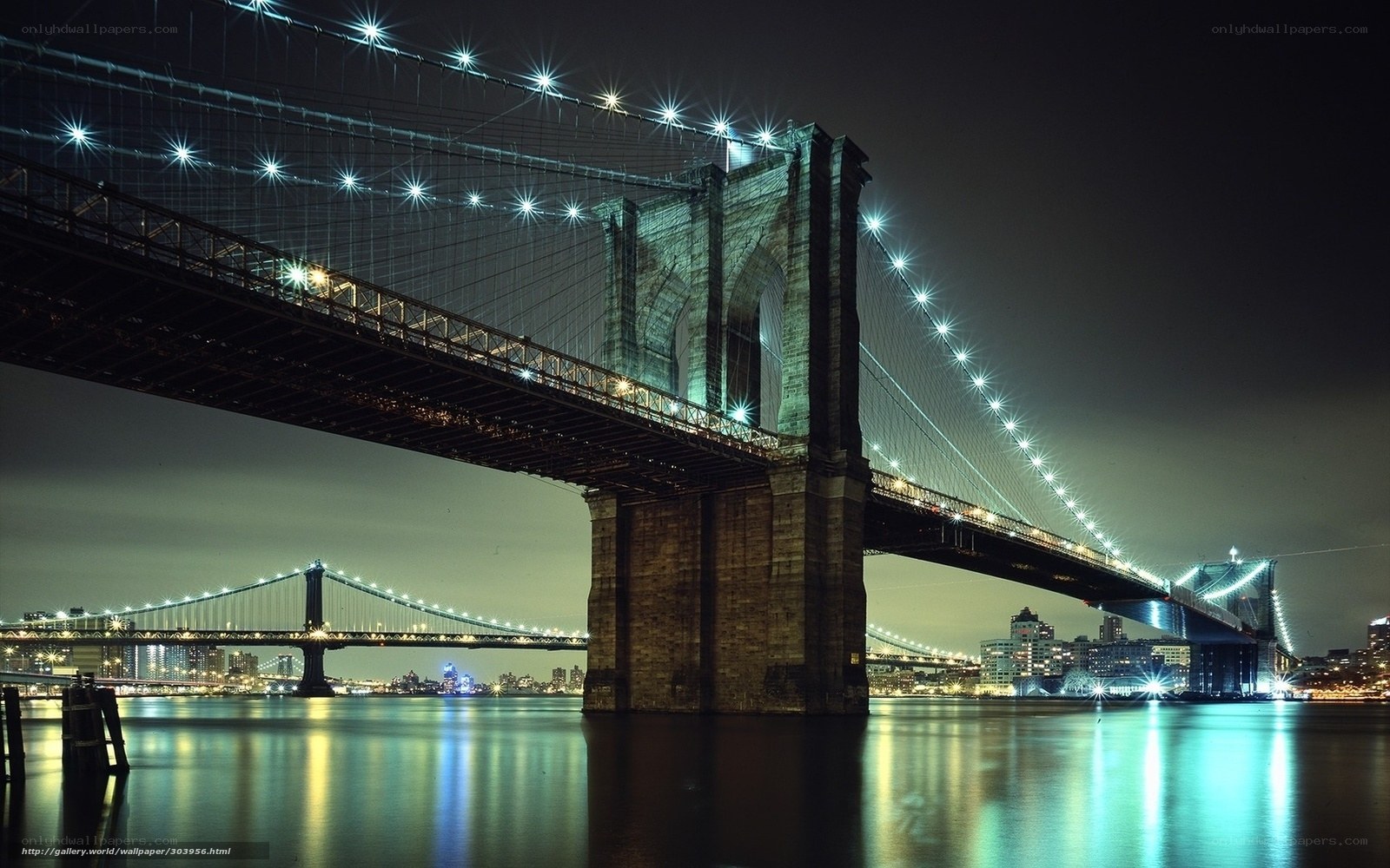 Brooklyn Bridge at night