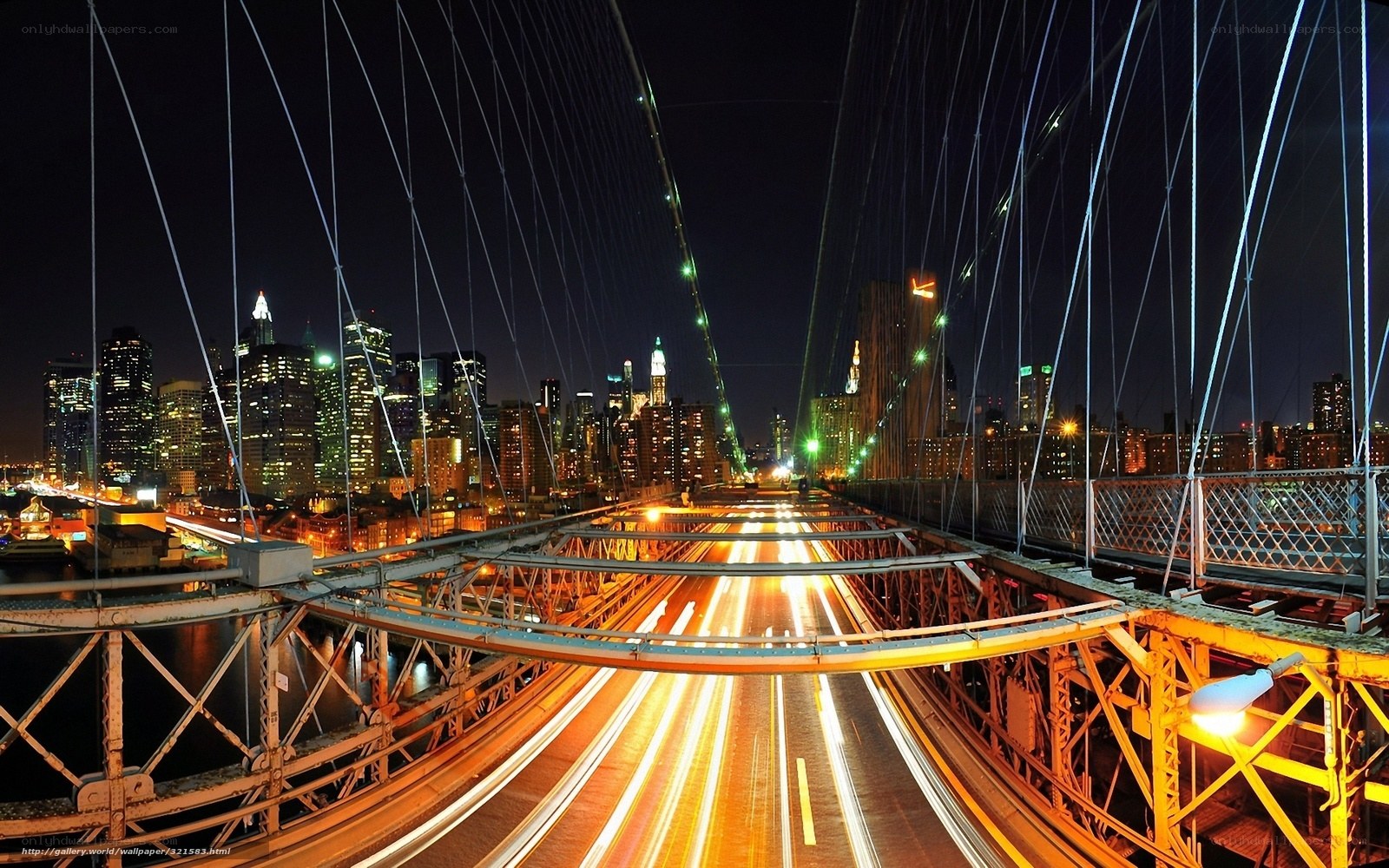 Brooklyn Bridge at night