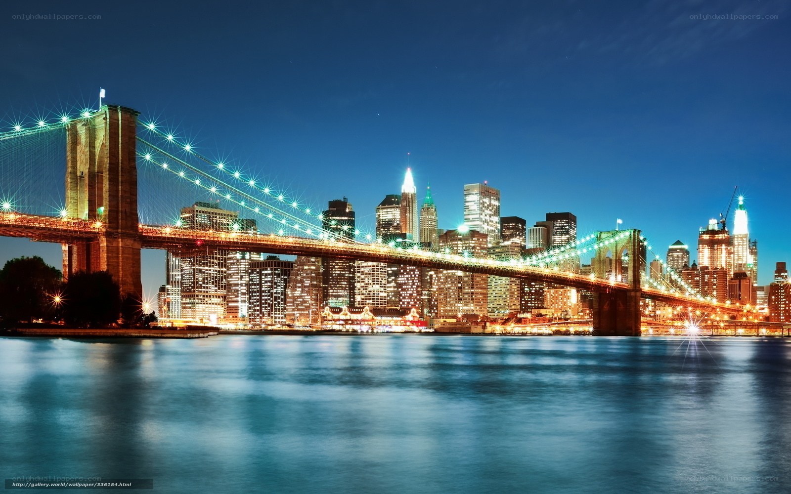 Brooklyn Bridge at night