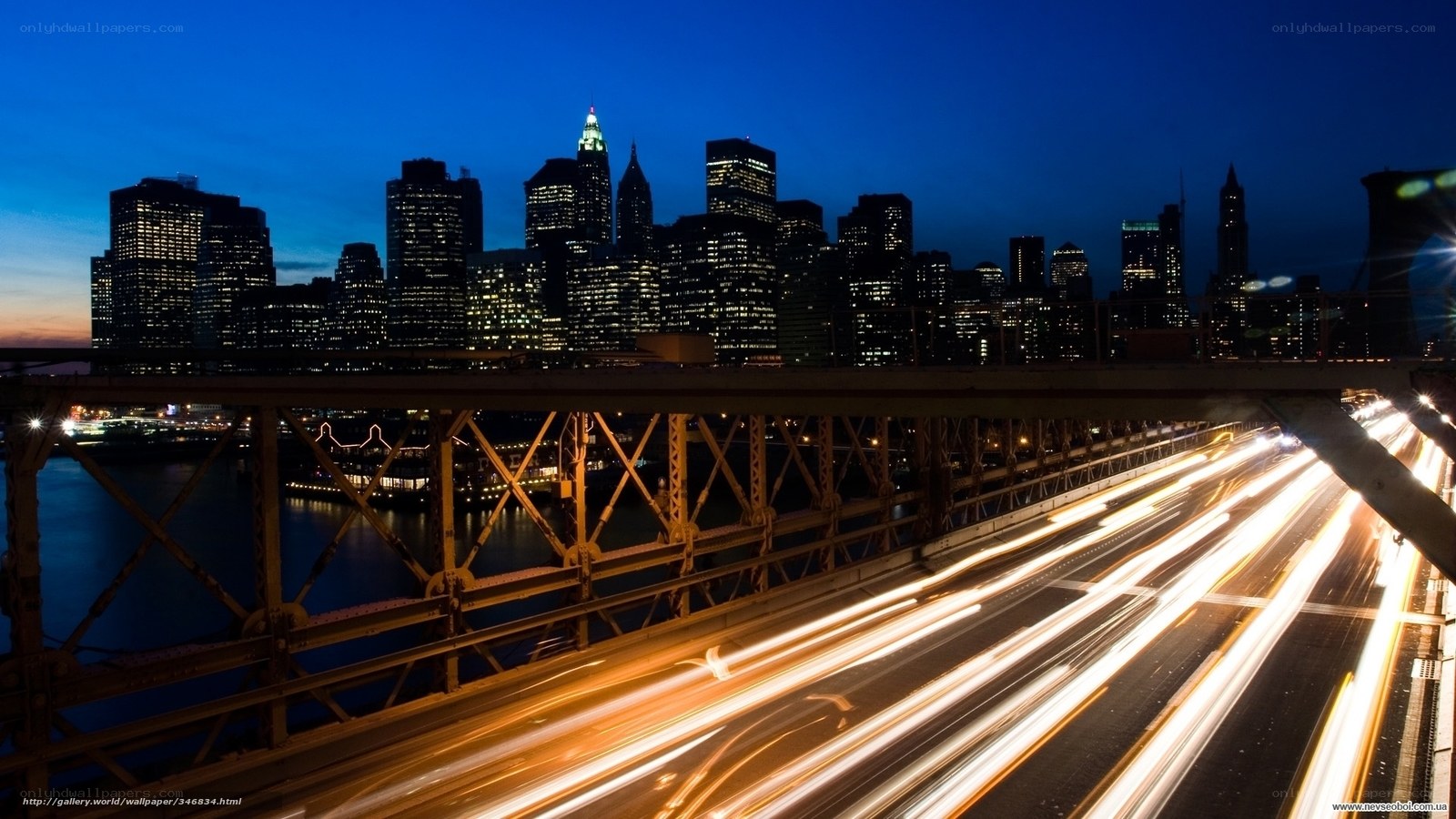 Brooklyn Bridge at night