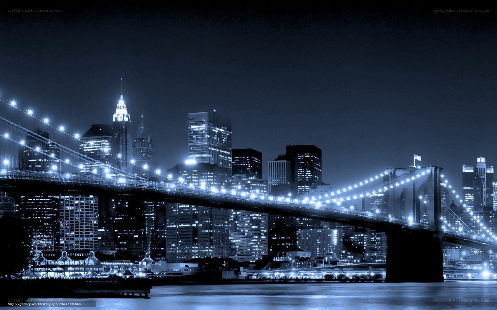 Brooklyn Bridge at night