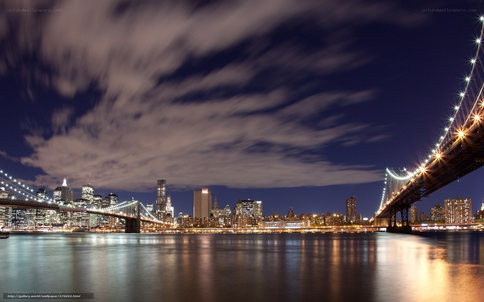 Brooklyn Bridge at night