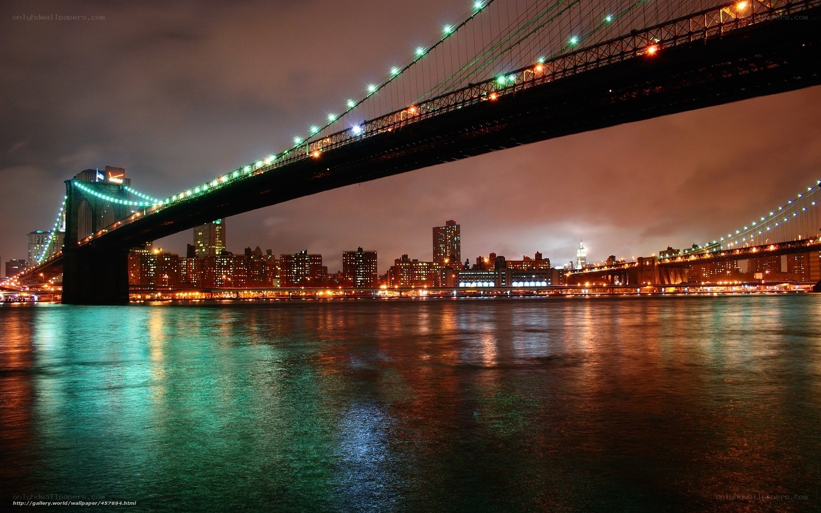 Brooklyn Bridge at night