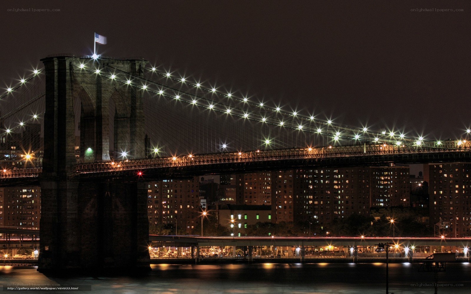Brooklyn Bridge at night