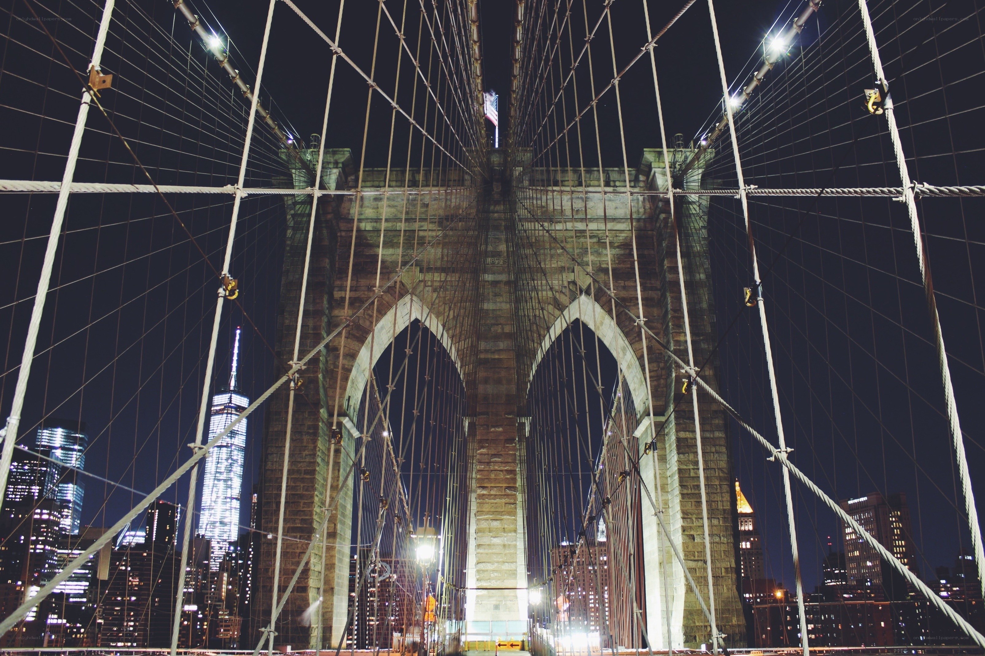 Brooklyn Bridge at night