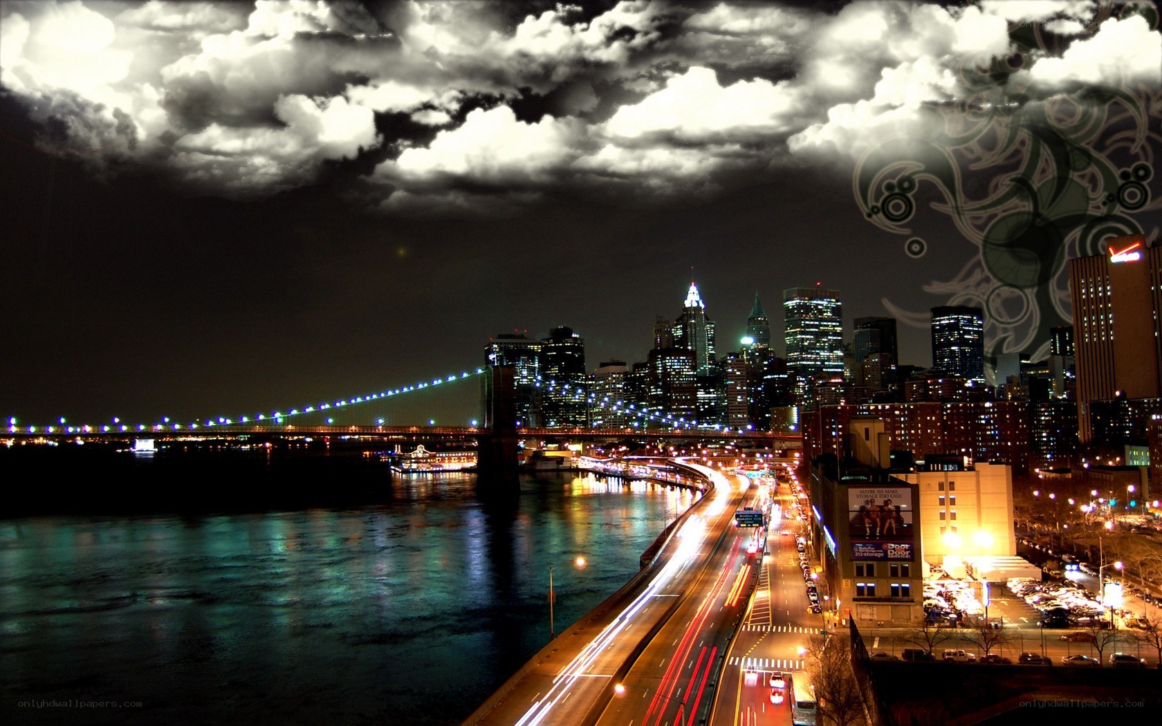 Brooklyn Bridge at night