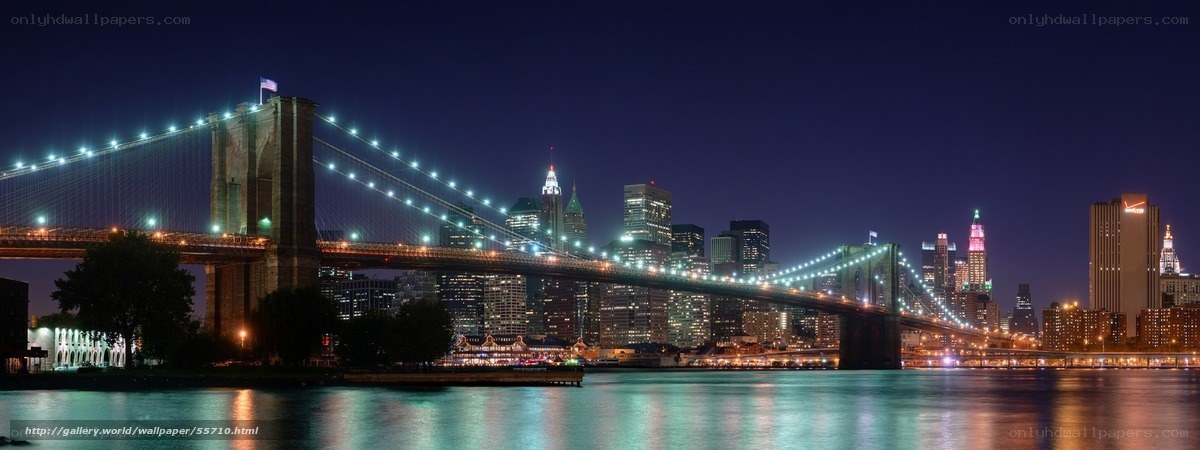 Brooklyn Bridge at night