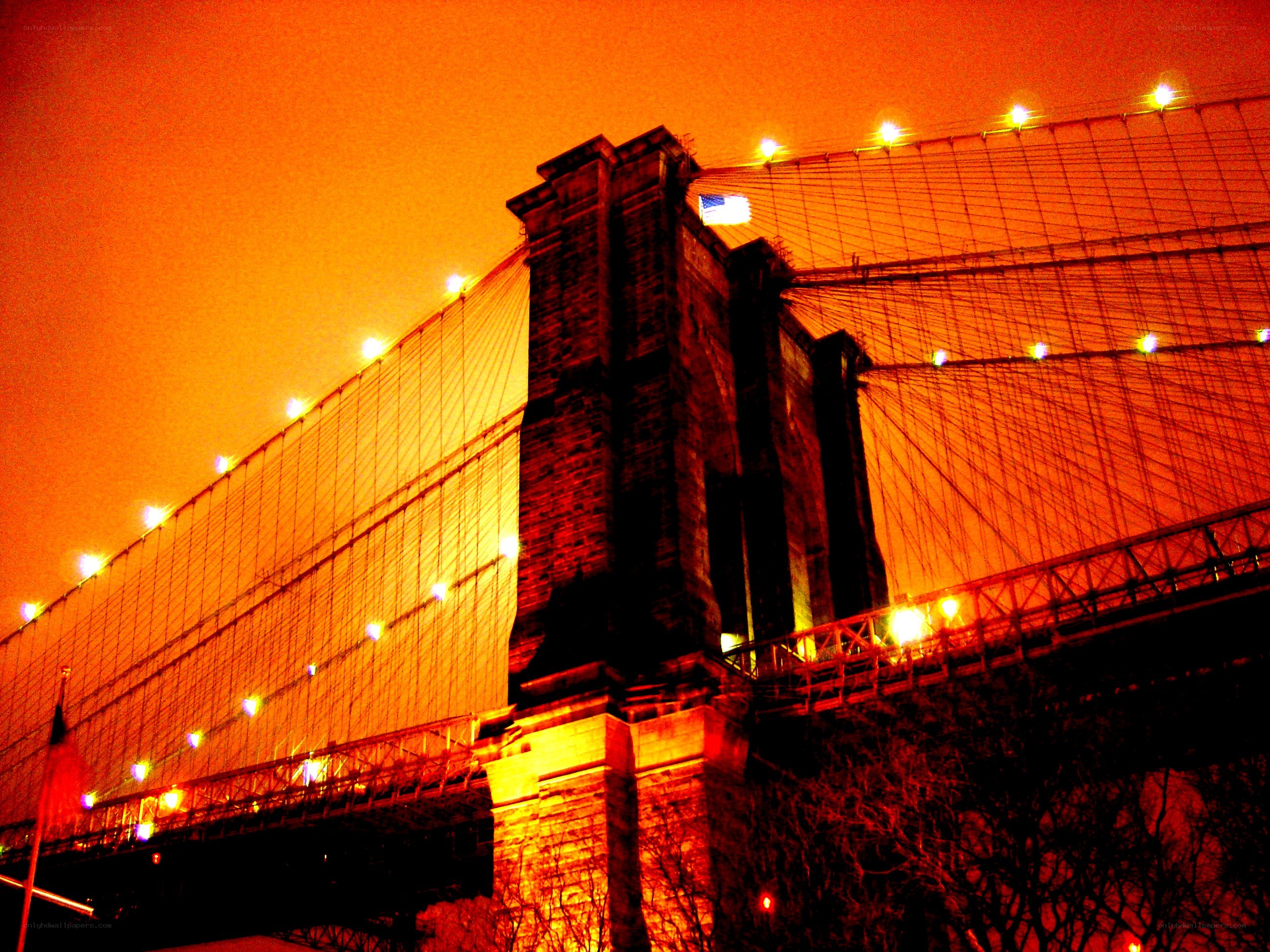 Brooklyn Bridge at night